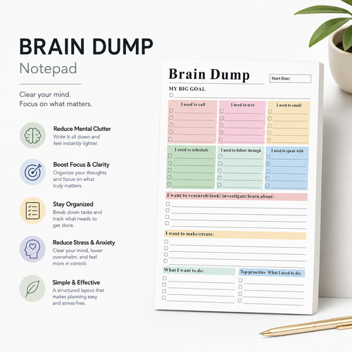 ClearMind™ Brain Dump Pad
